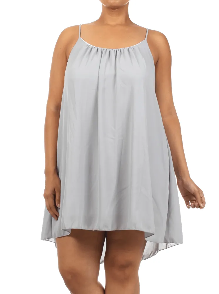 Plus Size Dashing Days Grey Frock Dress