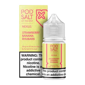 Pod Salt Nexus Strawberry Banana Rhubarb Ice Edition