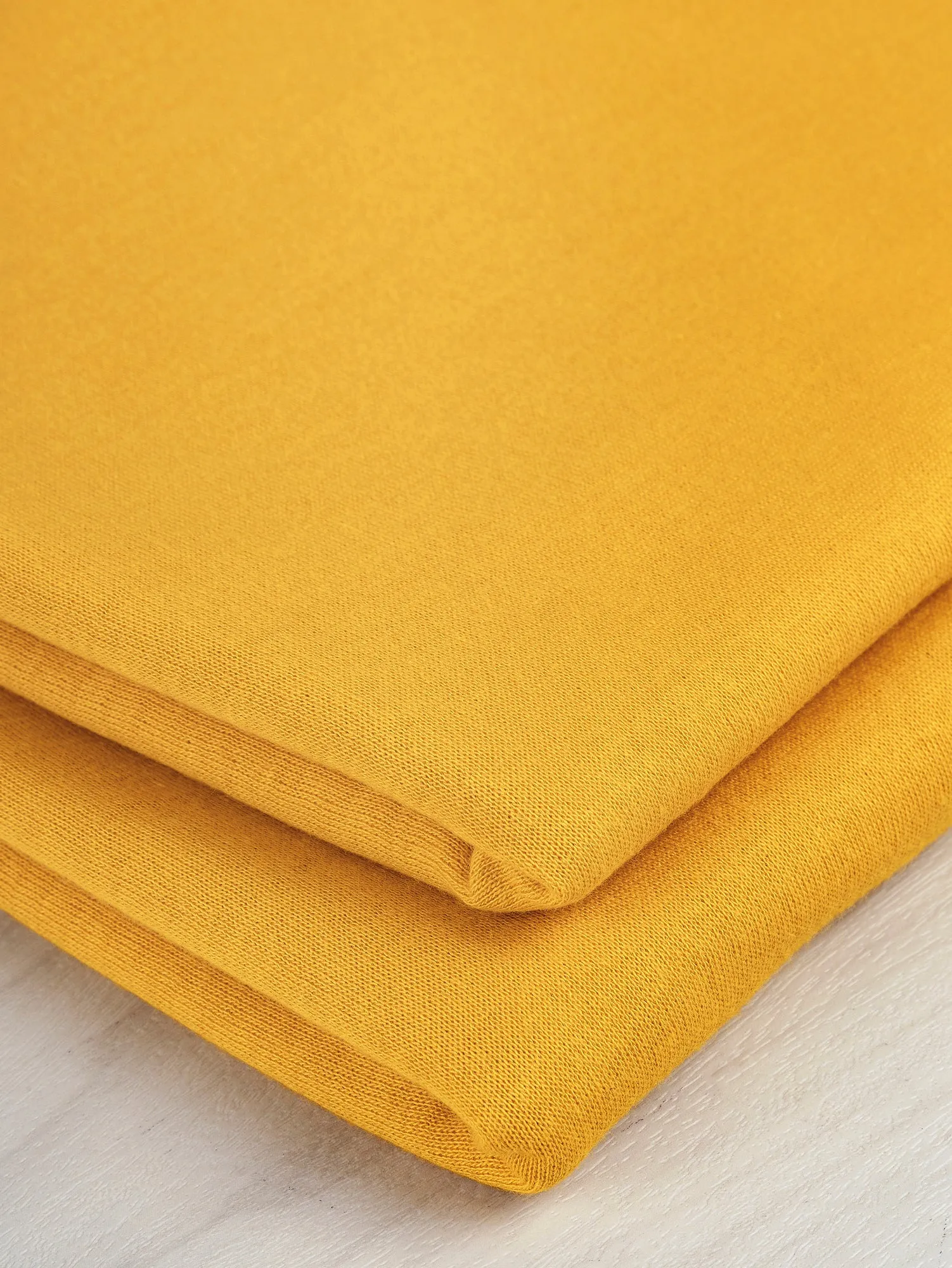 Pointelle Double Knit Deadstock - Mango