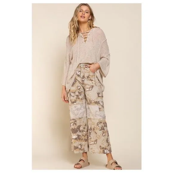𝅺pol Cotton Vintage Camo Jeans