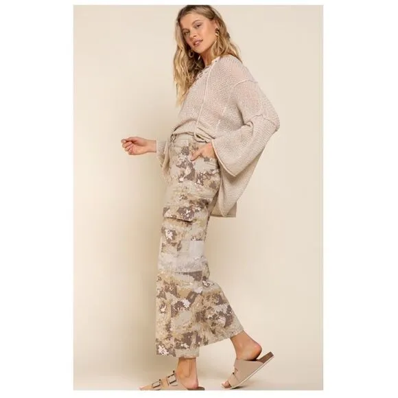 𝅺pol Cotton Vintage Camo Jeans