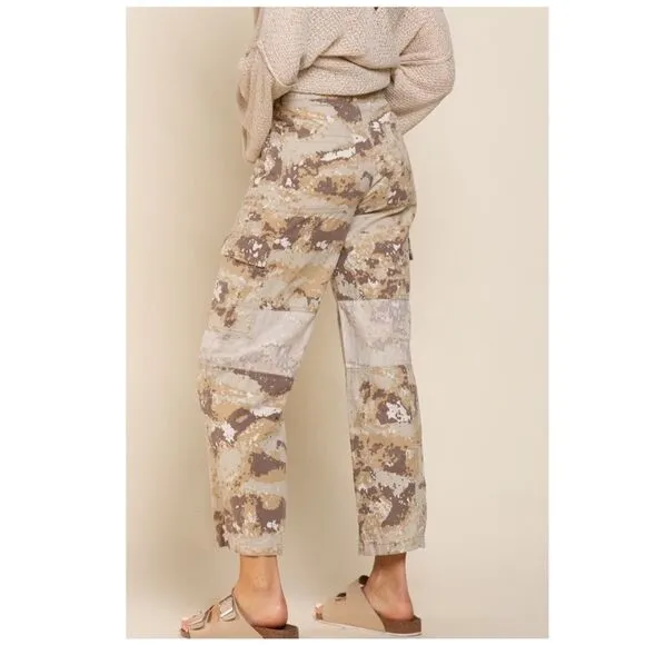 𝅺pol Cotton Vintage Camo Jeans