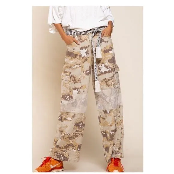 𝅺pol Cotton Vintage Camo Jeans