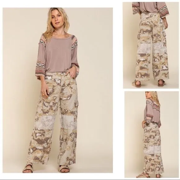 𝅺pol Cotton Vintage Camo Jeans