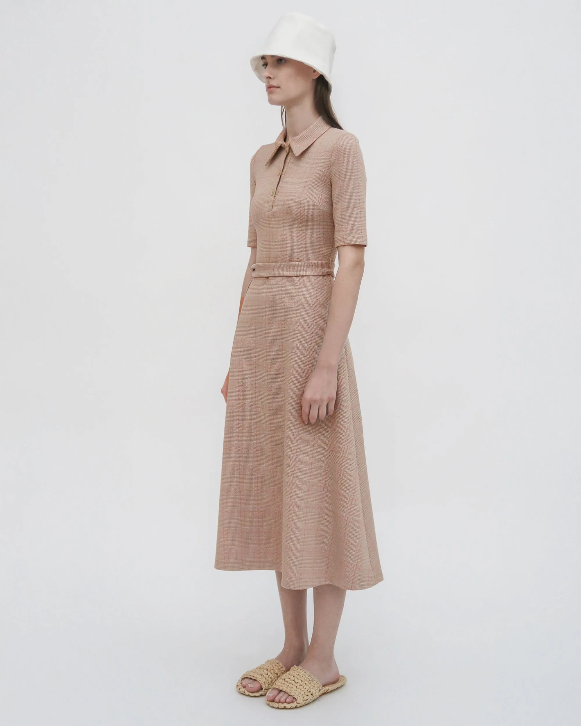 POLO DRESS - PLAID