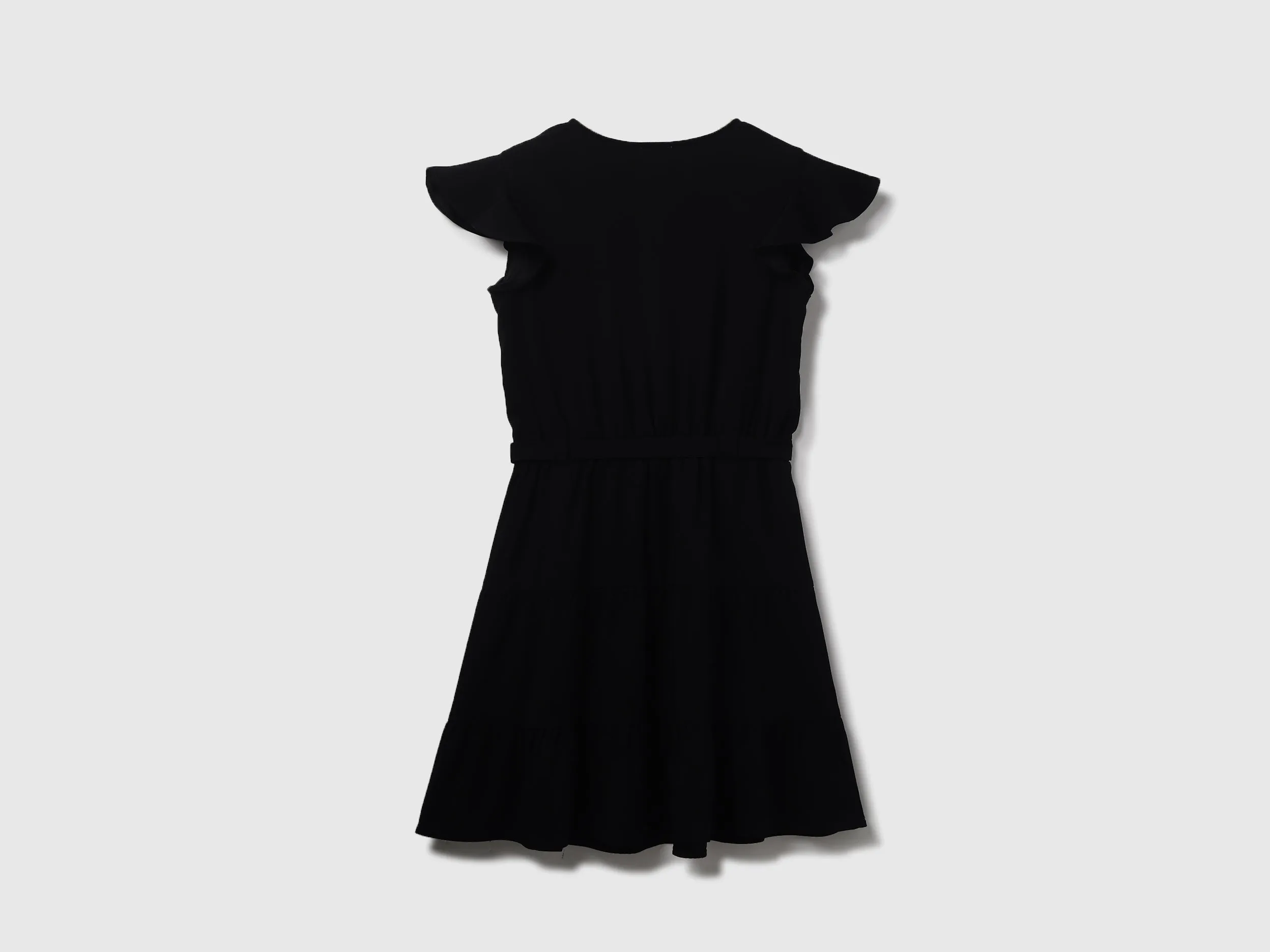 Polyester Solid V-Neck Women Dresses