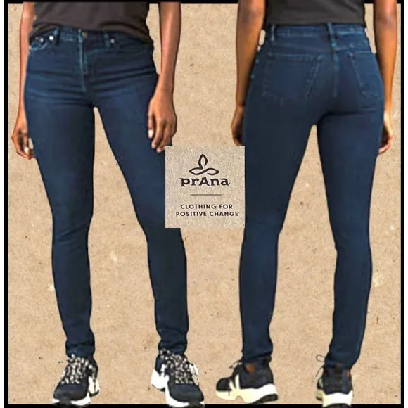 PrAna Mid-rise Sienna Organic Cotton Blend Stretch Jean Size 6RG 28&quot;Wx31&quot;Inseam