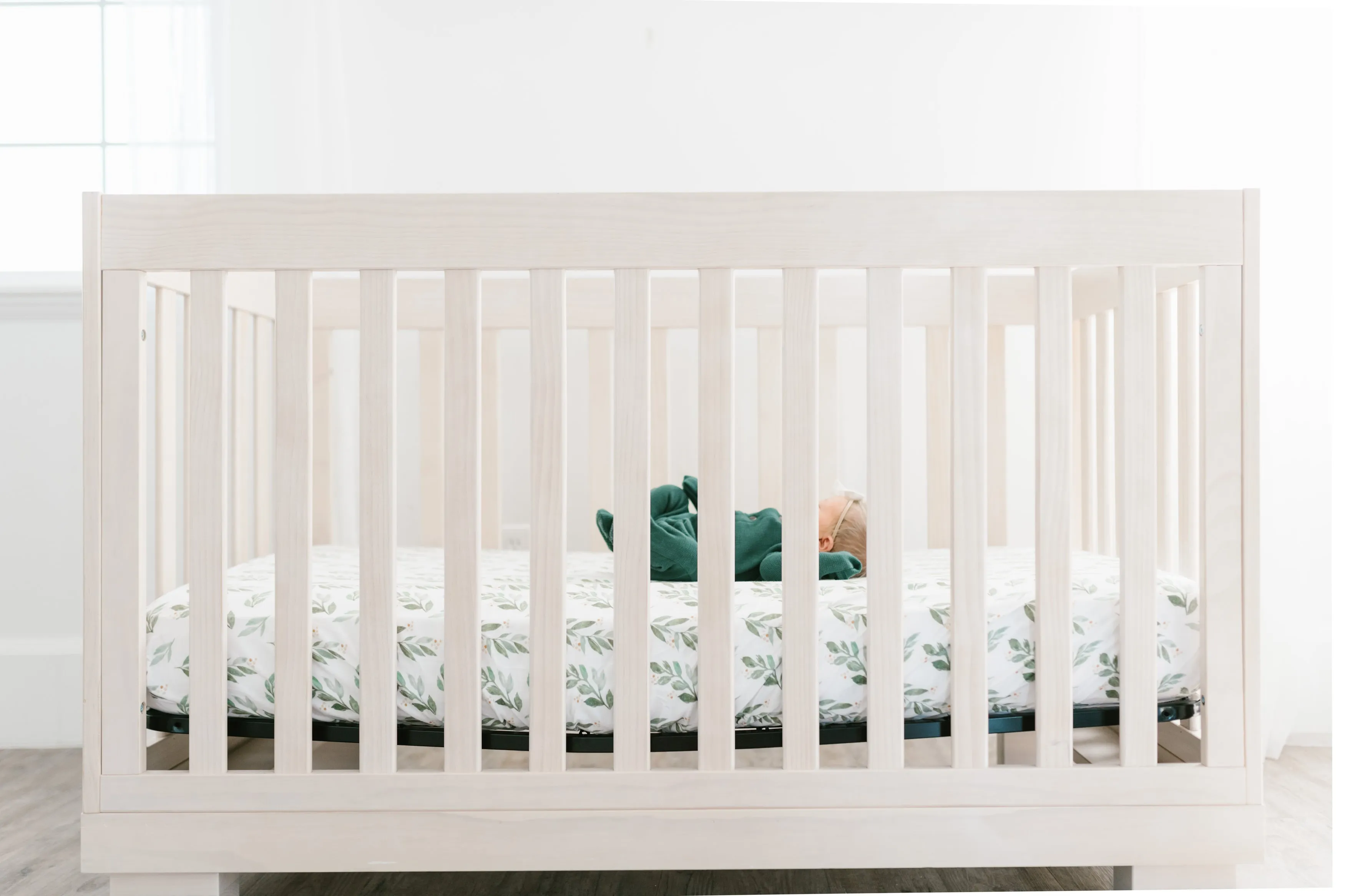 Premium Knit Fitted Crib Sheet - Fern