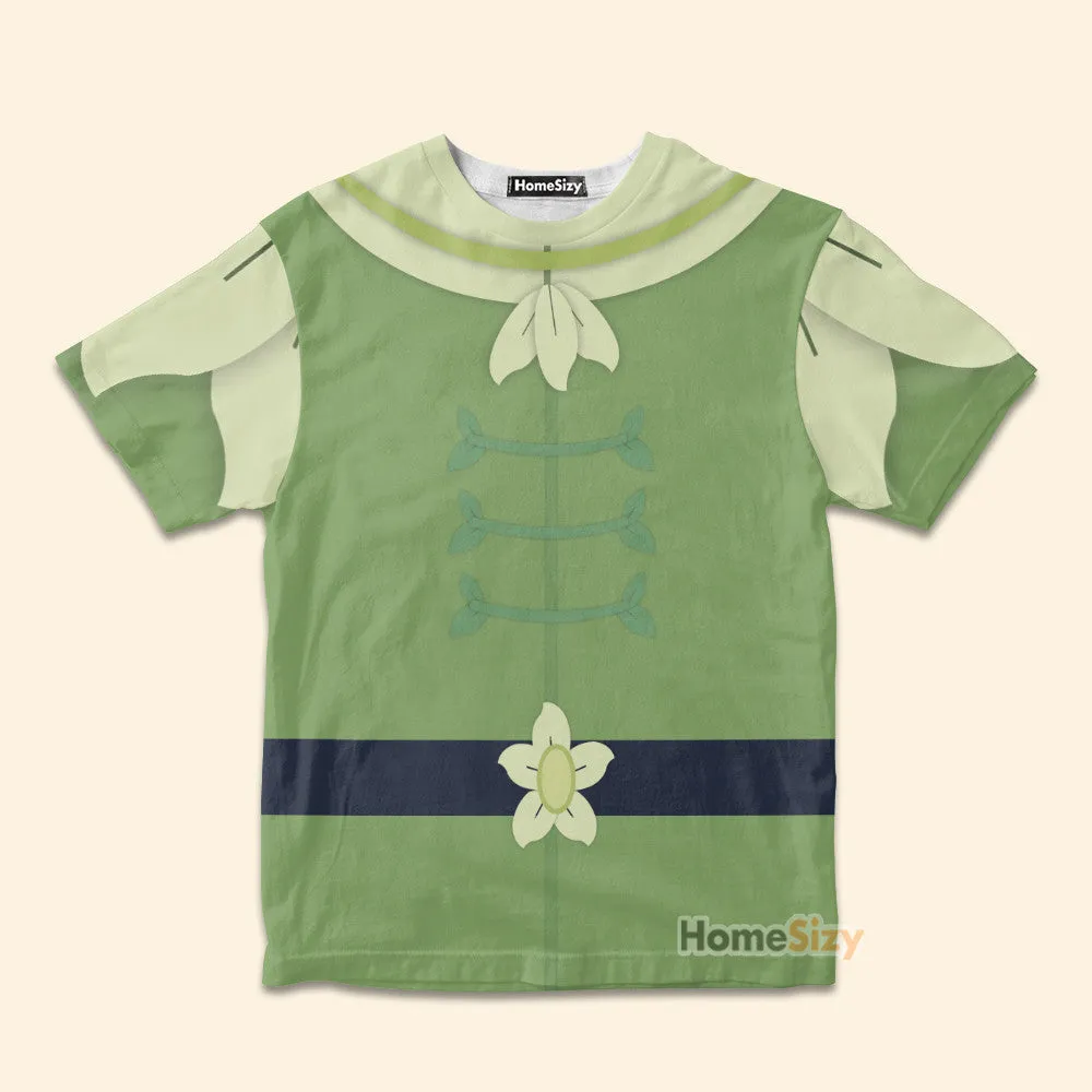 Prince Naveen The Princess And The Frog Cosplay Costume - Kid Tshirt