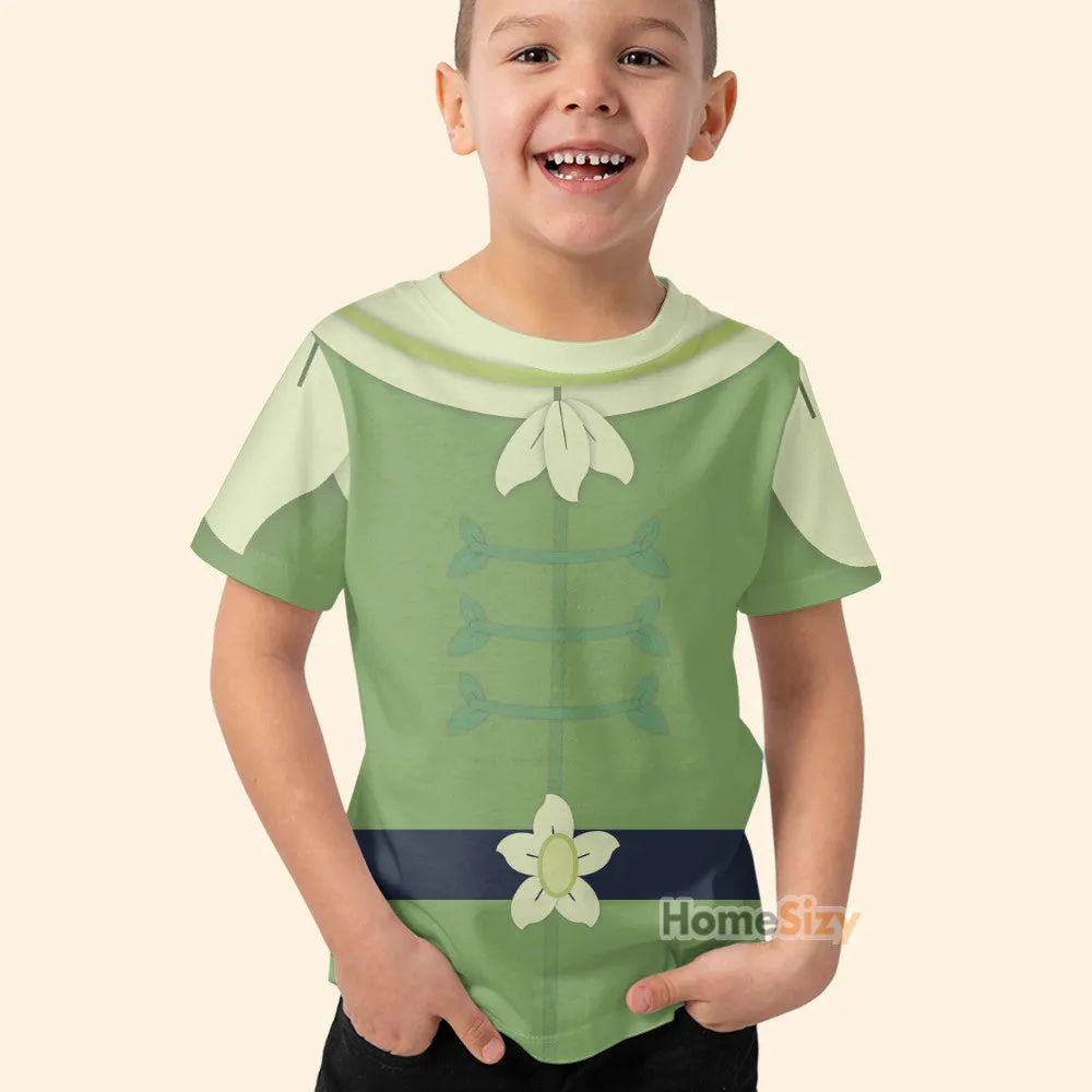 Prince Naveen The Princess And The Frog Cosplay Costume - Kid Tshirt