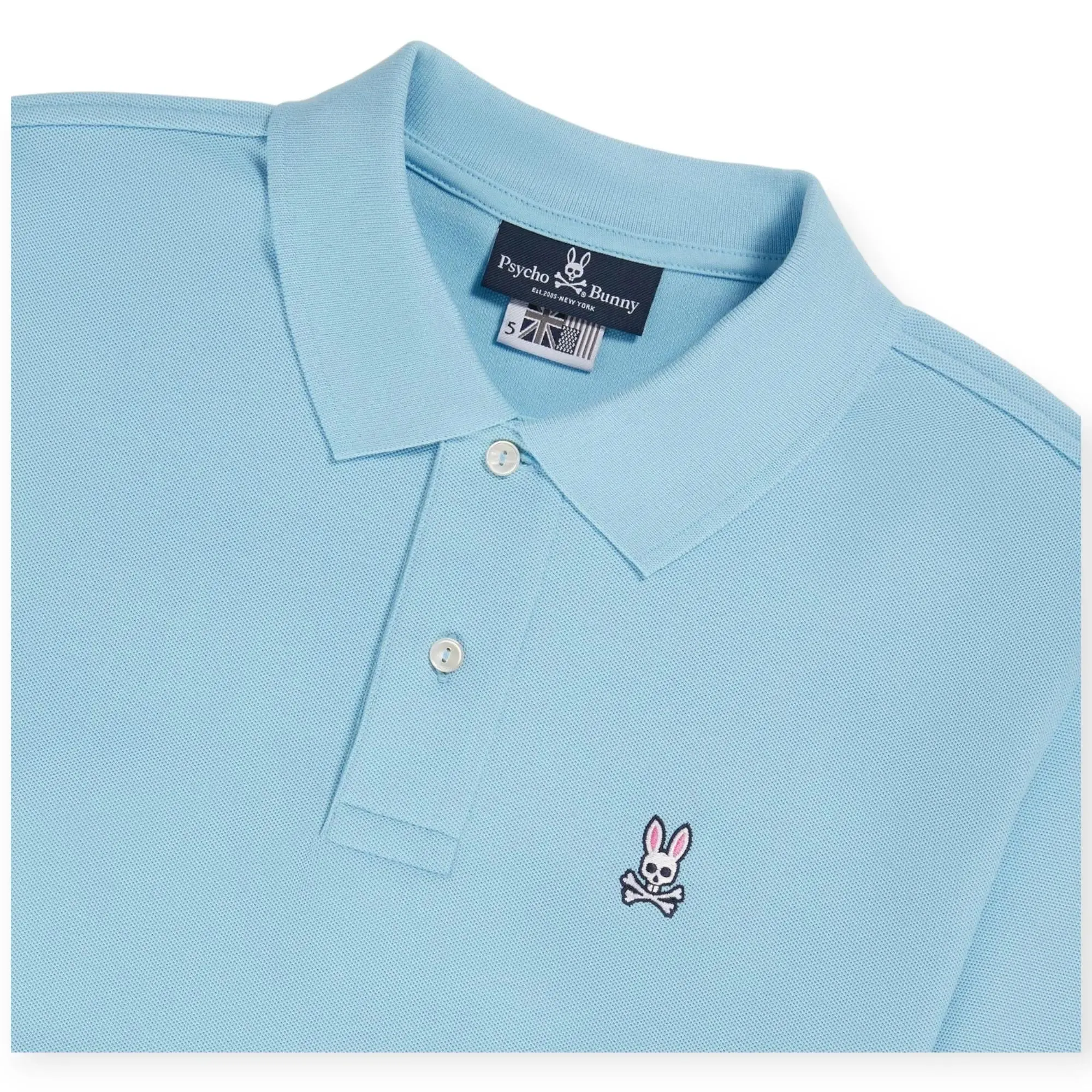 Psycho Bunny Men Classic Pique Polo (Sky Blue)