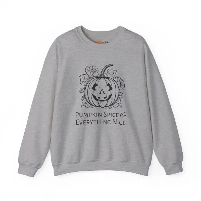 Pumpkin Spice Unisex Crewneck Sweatshirt Warm and Cozy