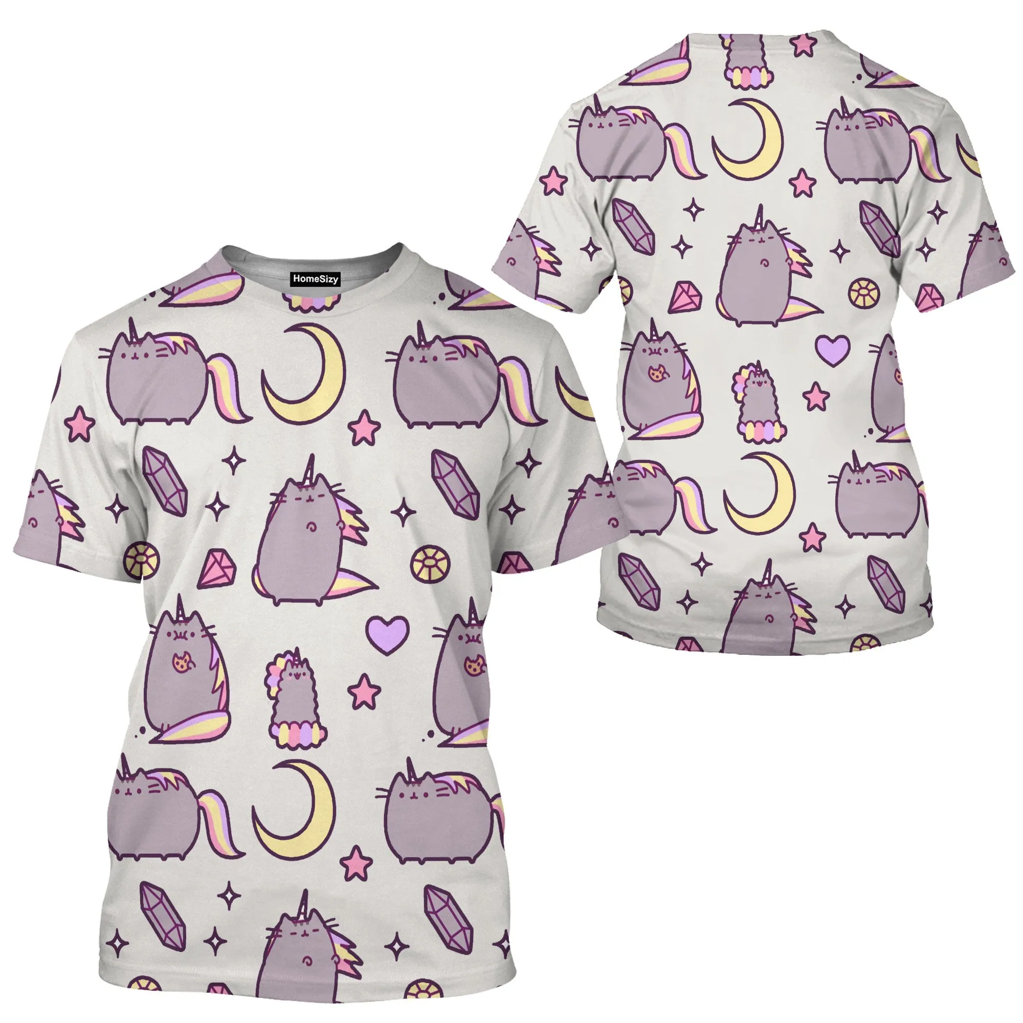 Pusheen Cat Unicorn Custom Cosplay Hoodie Tshirt QT211013