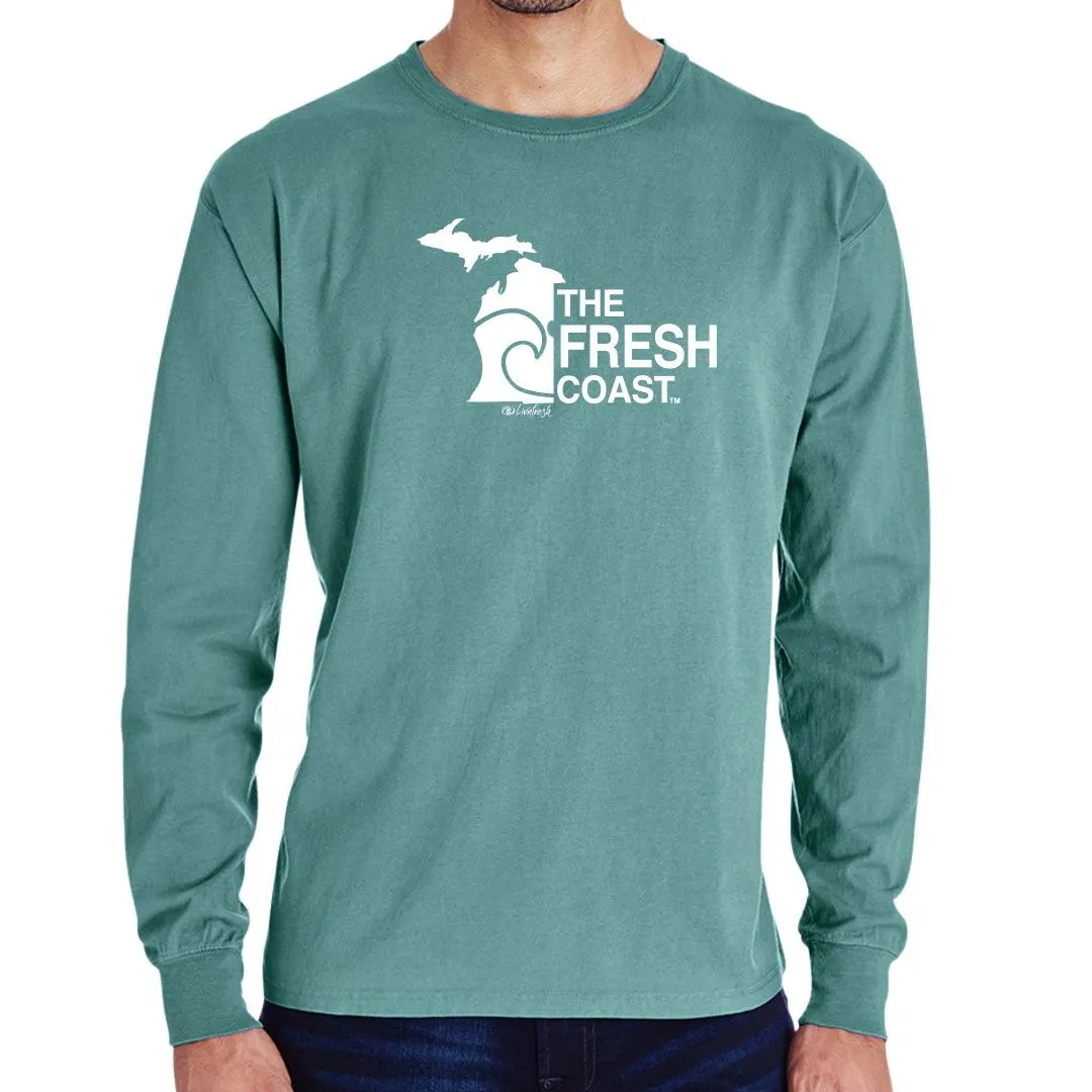 "Fresh Coast" Men's Stonewashed Long Sleeve T-Shirt