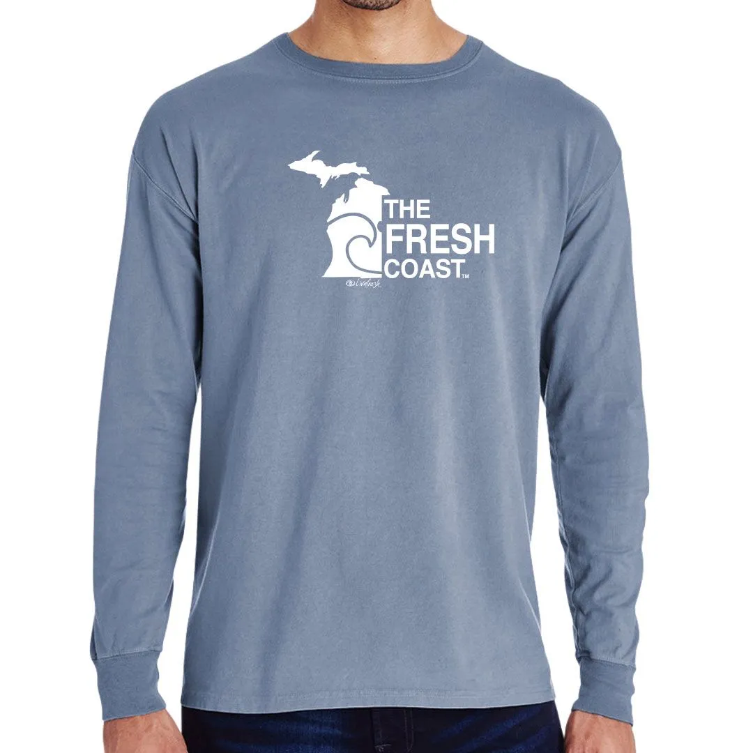 "Fresh Coast" Men's Stonewashed Long Sleeve T-Shirt