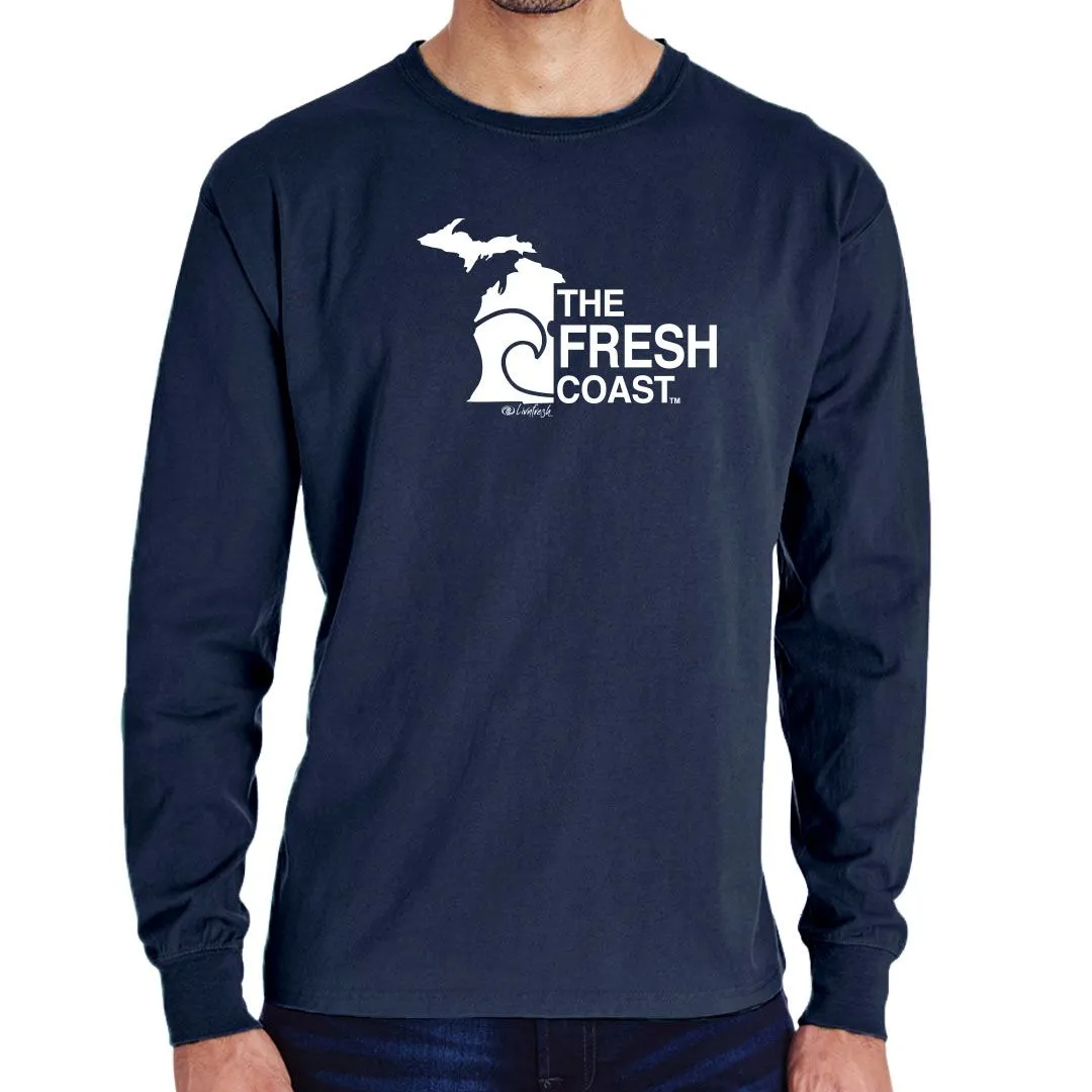 "Fresh Coast" Men's Stonewashed Long Sleeve T-Shirt