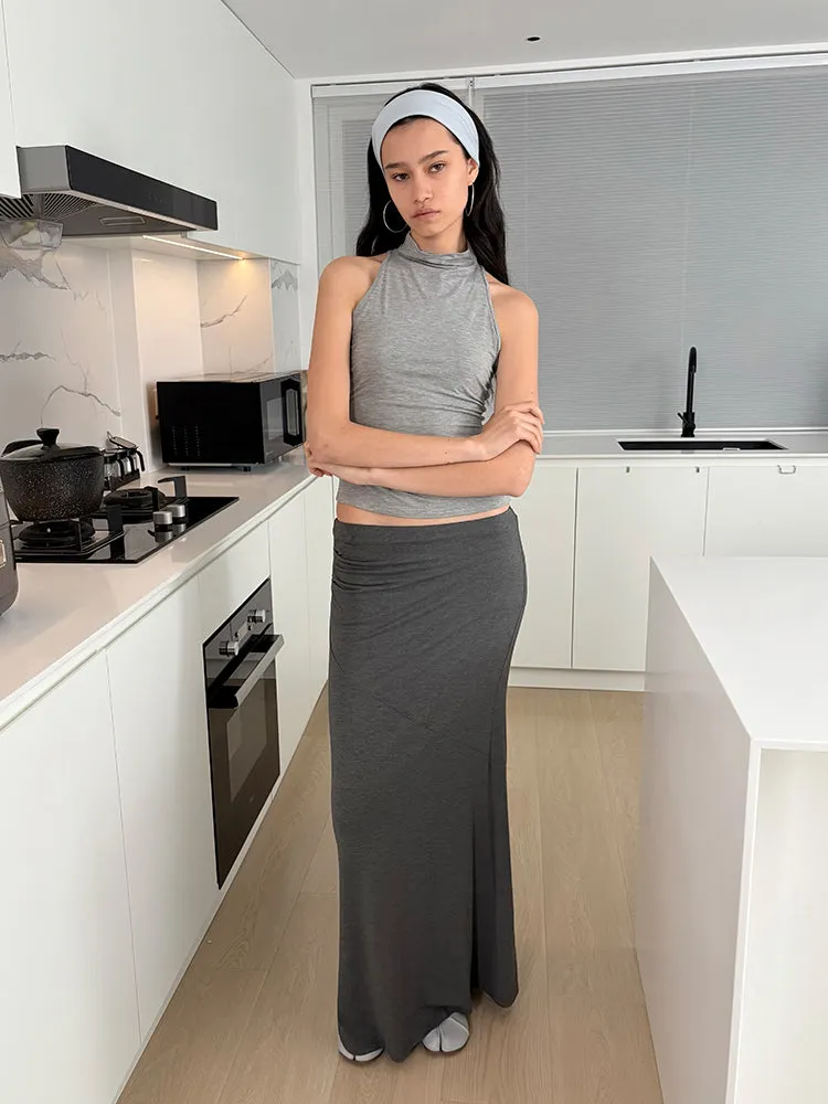 "Take A Walk" Relaxed Pleated Maxi Skirts