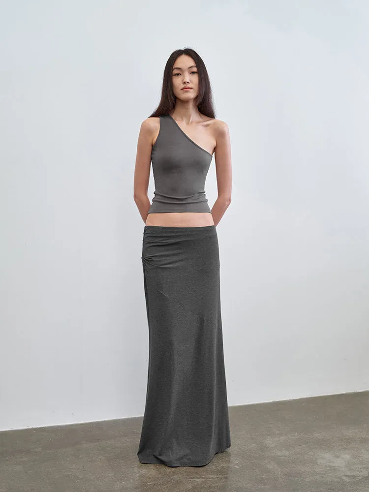 "Take A Walk" Relaxed Pleated Maxi Skirts