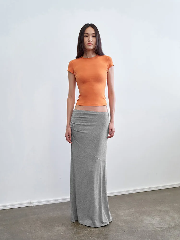 "Take A Walk" Relaxed Pleated Maxi Skirts