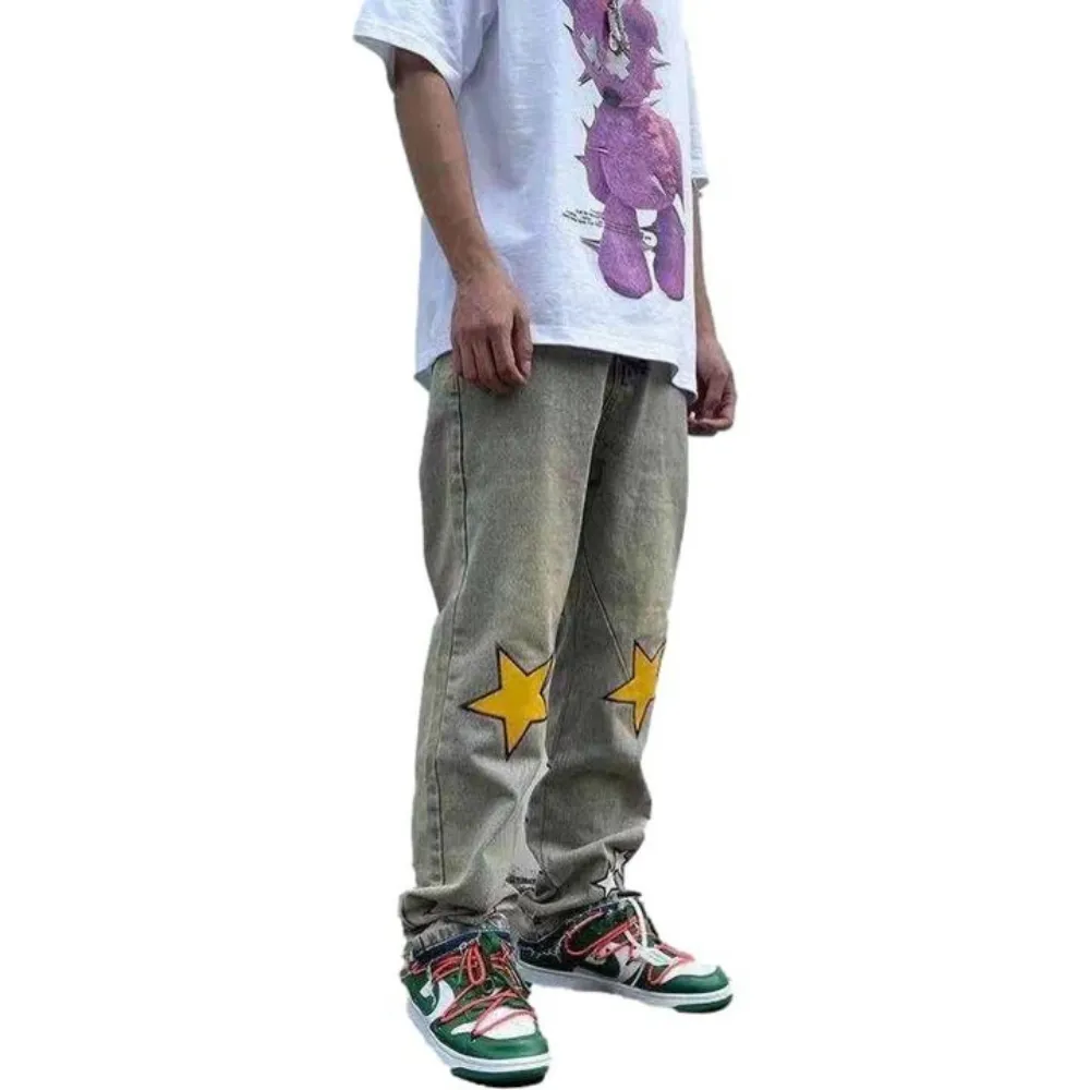 "Vintage High Street Star Graphic" Jeans
