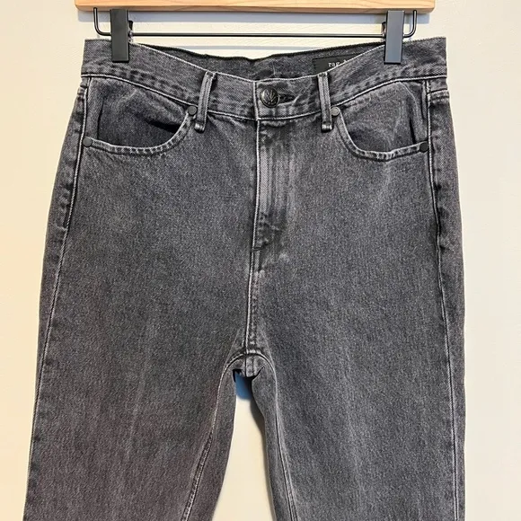Rag &amp; Bone Dylan High Waist Grey Kuro Flare Jeans 100% Cotton Sz 26