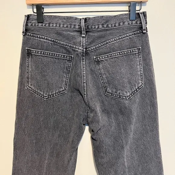 Rag &amp; Bone Dylan High Waist Grey Kuro Flare Jeans 100% Cotton Sz 26