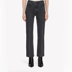 Rag &amp; Bone Dylan High Waist Grey Kuro Flare Jeans 100% Cotton Sz 26