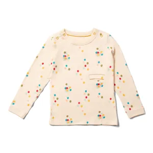 Rainbow Balloons Easy Feeding Adaptive Long Sleeve Shirt