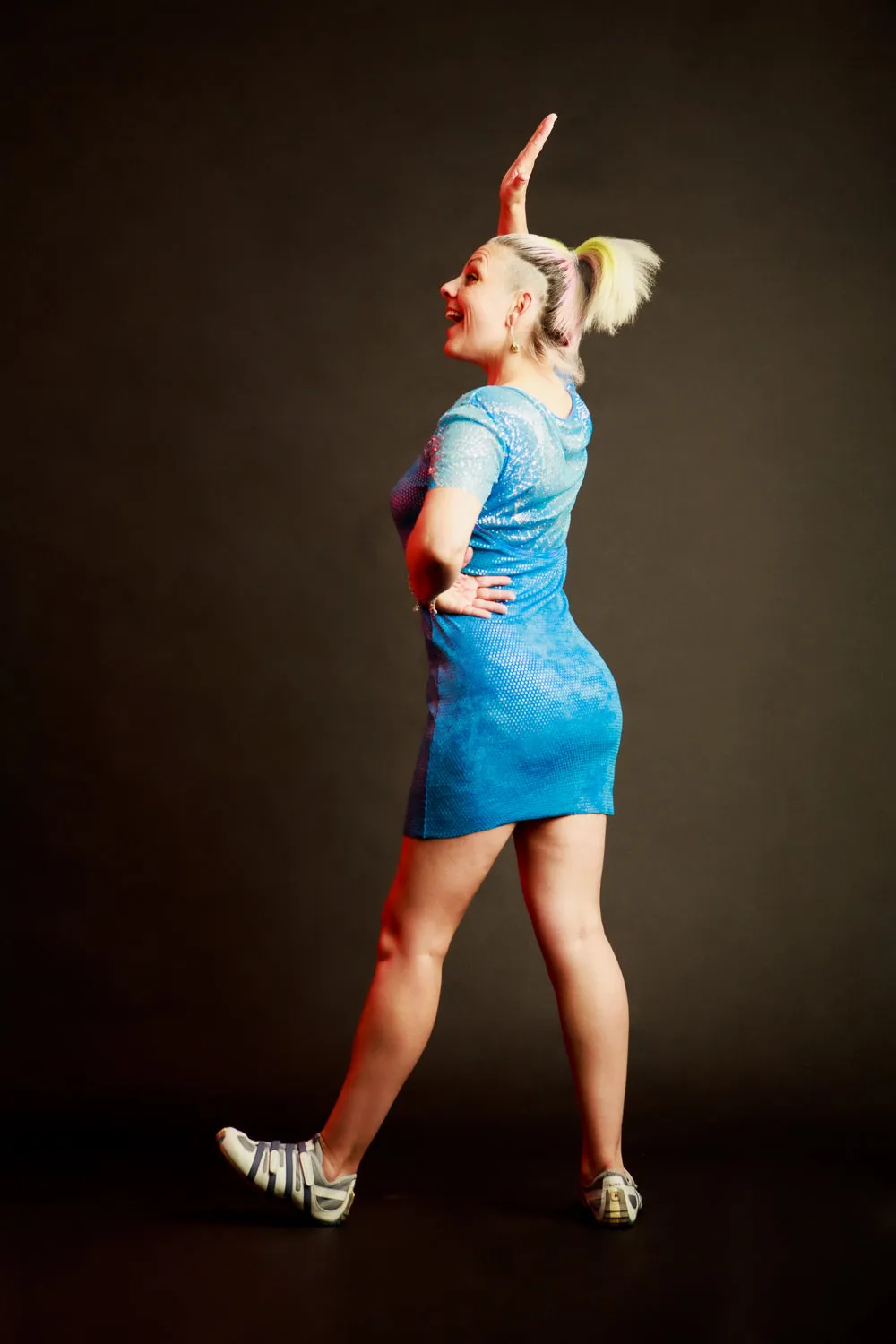 Rainbow Blues T-Shirt Dress