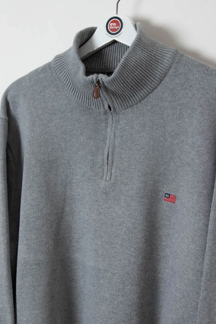 Ralph Lauren Polo Jeans 1/4 Zip Jumper (XXL)