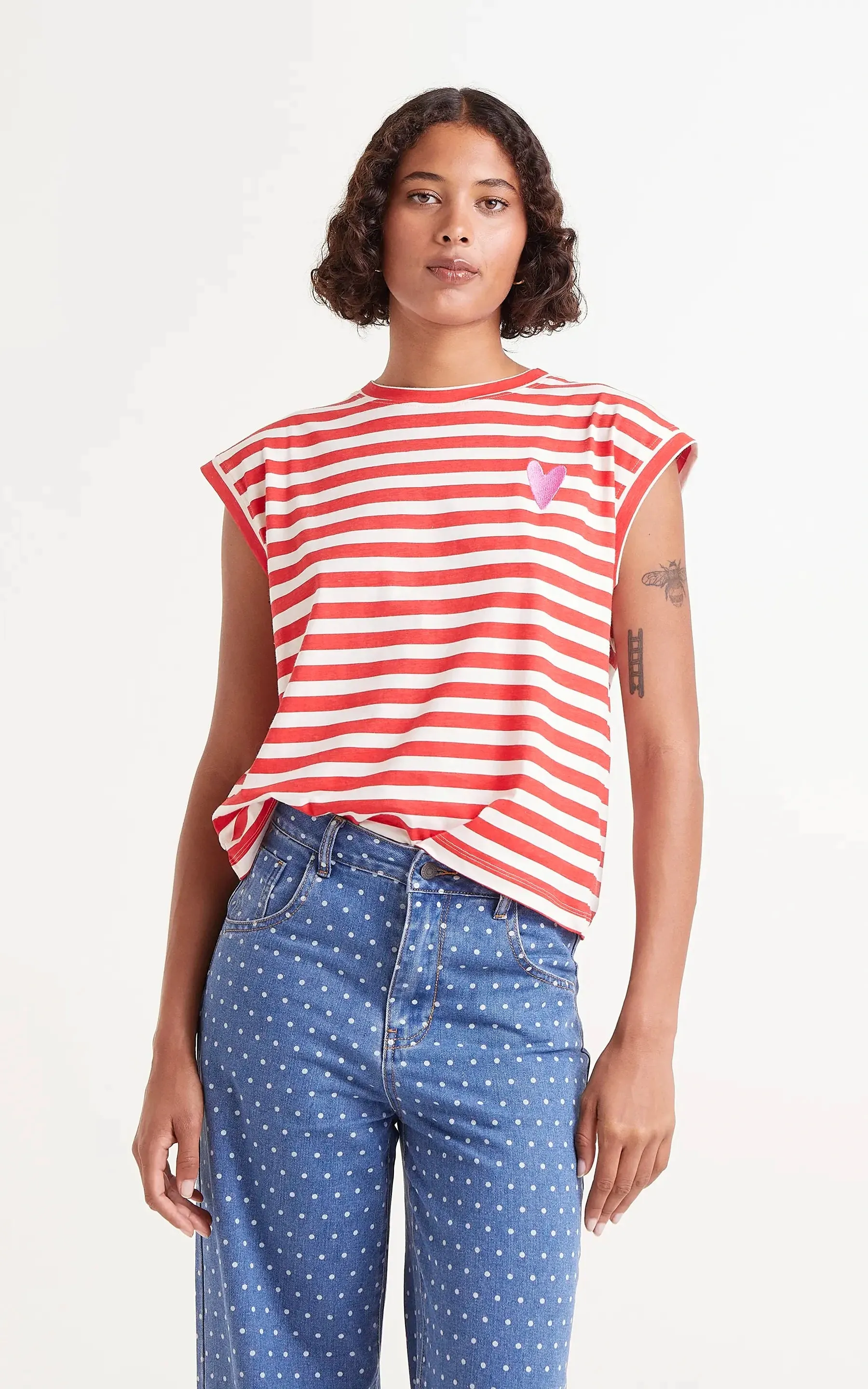 Red Striped Tank Top
