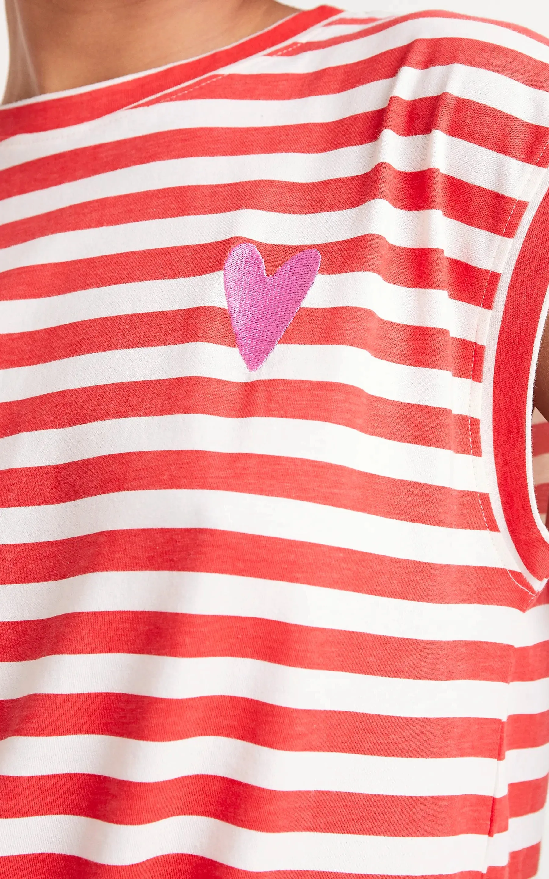 Red Striped Tank Top