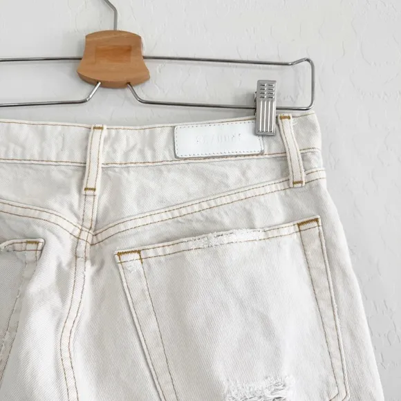 Re/Done 70’s Stovepipe Jeans in Vintage White Size 28