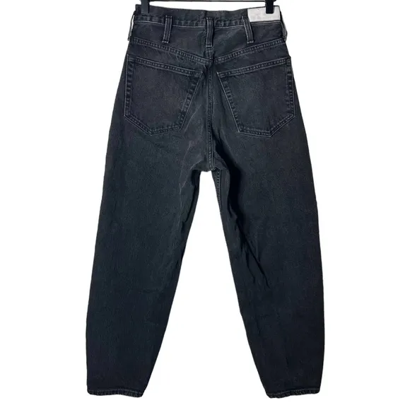 RE/DONE High Rise Tapered‎ Jeans Black 26