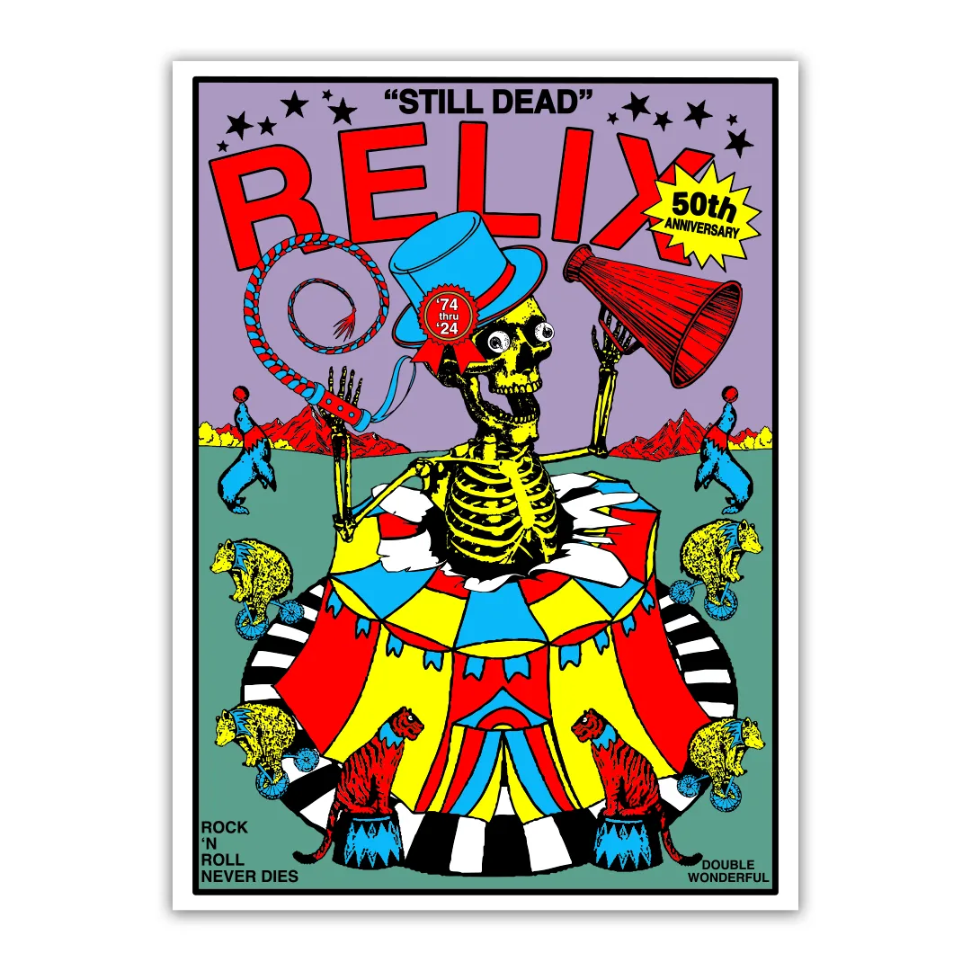 Relix 50th Anniversary Poster by Double Wonderful