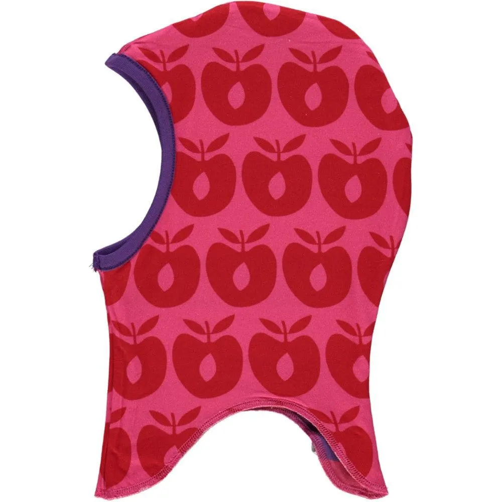 Retro Apples & Stripes Reversible Hood in Purple Heart - 1 Left Size S