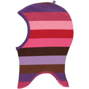 Retro Apples & Stripes Reversible Hood in Purple Heart - 1 Left Size S