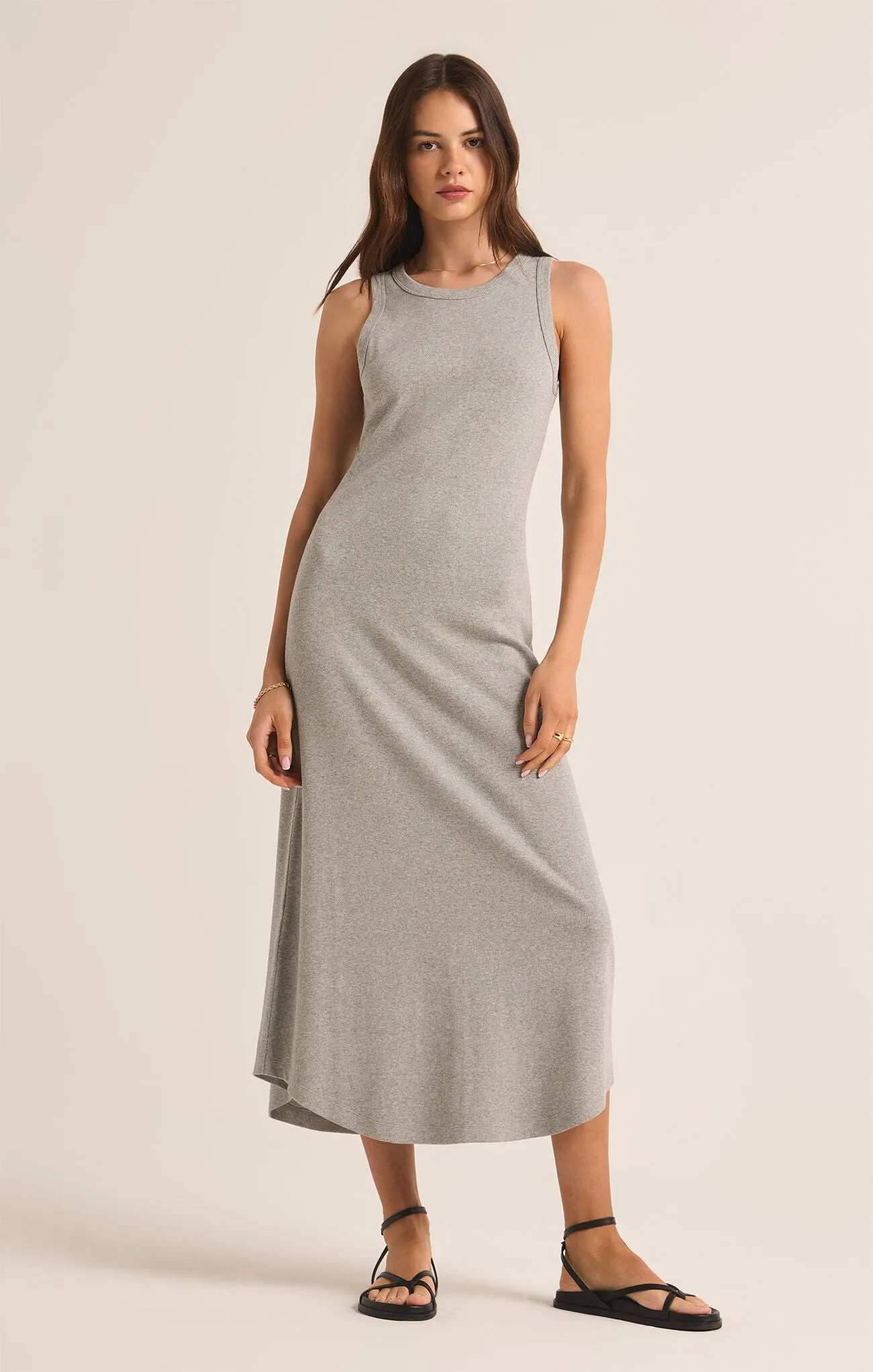 Ribbed Midi Dress