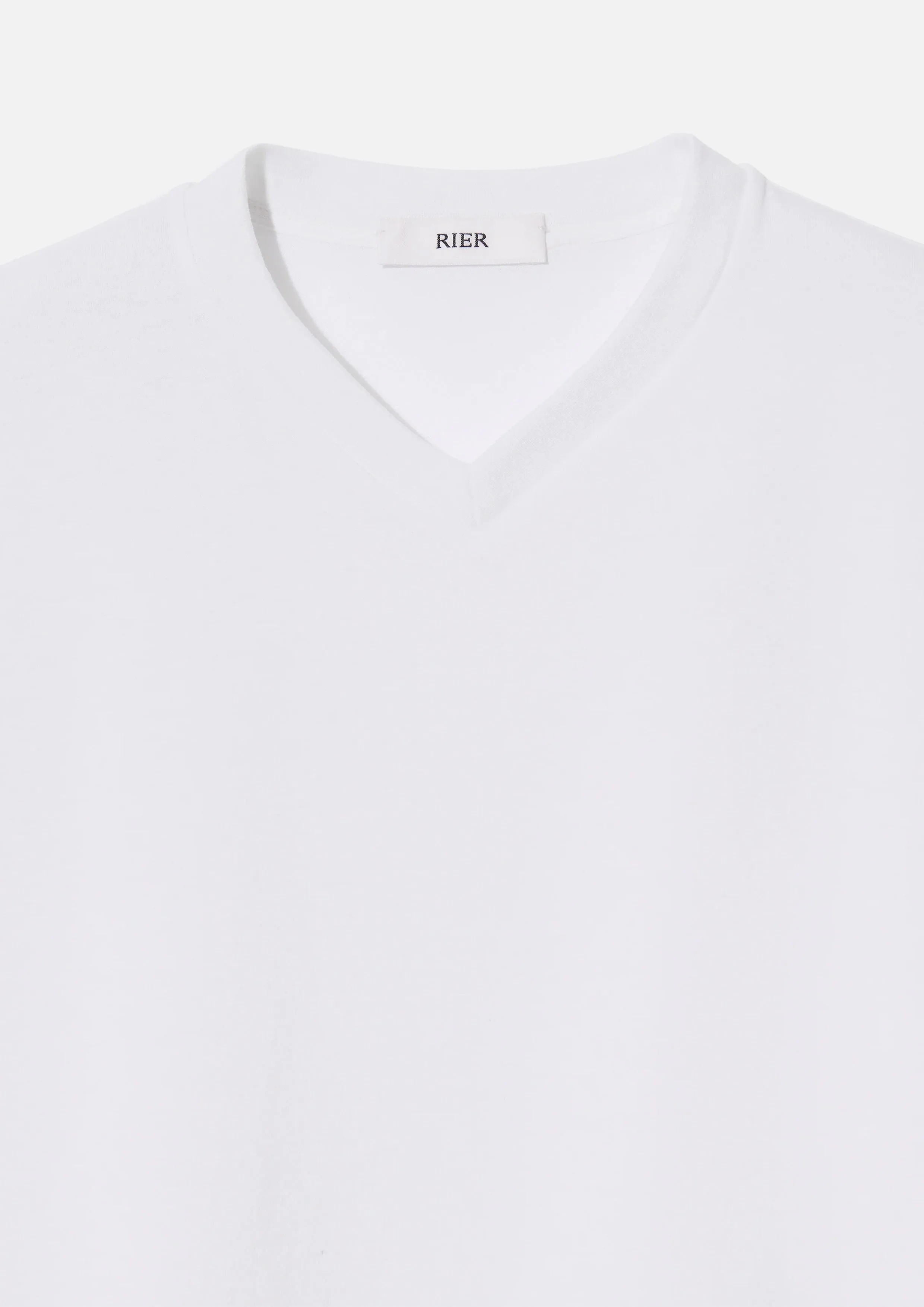 RIER - T-SHIRT V NECK SHORT SLEEVES WHITE