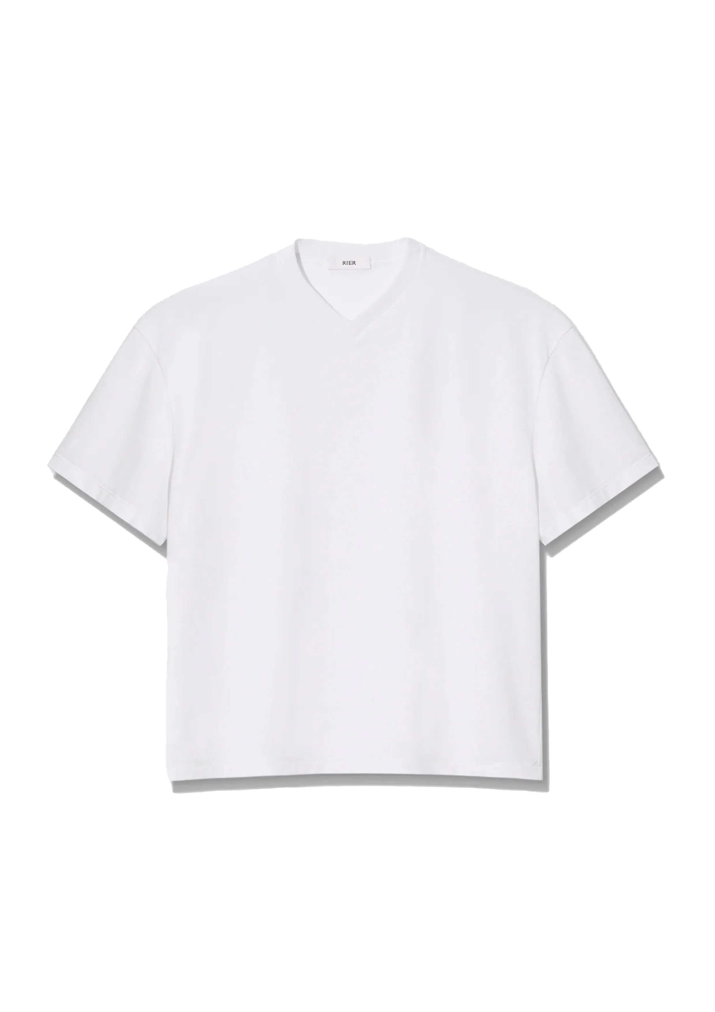 RIER - T-SHIRT V NECK SHORT SLEEVES WHITE