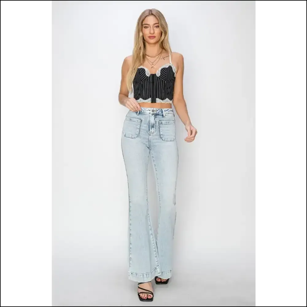 Rise Up & Flare Out: your New Best Friend in Risen High Rise Jeans! 😂👖