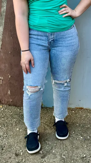 Rock & Roll Light Vintage Straight Crop