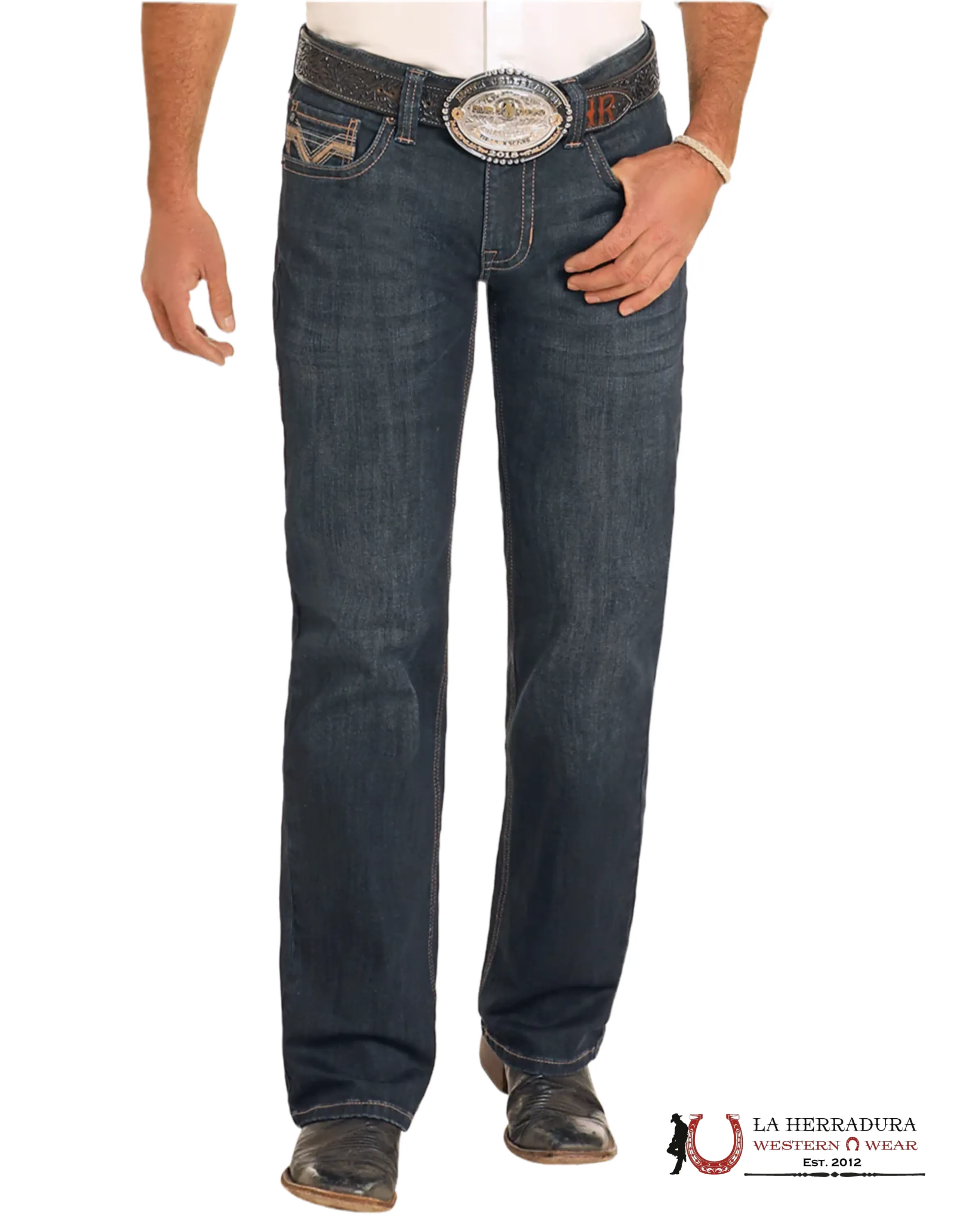 ROCK&ROLL Pistol Straight Boot Regualr Fit-6129