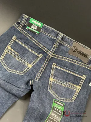 ROCK&ROLL RIFLE SKINNY STRAIGHT DARK VINTAGE JEANS
