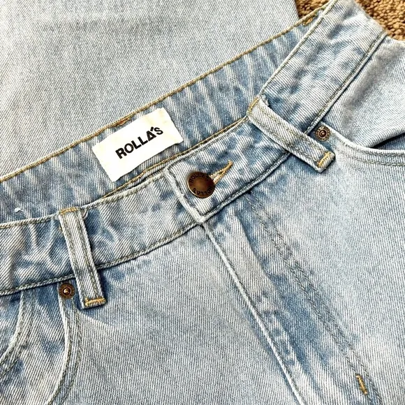 ROLLA’S Jeans, Women’s Size 26, Original High Rise Straight, Light Blue Wash