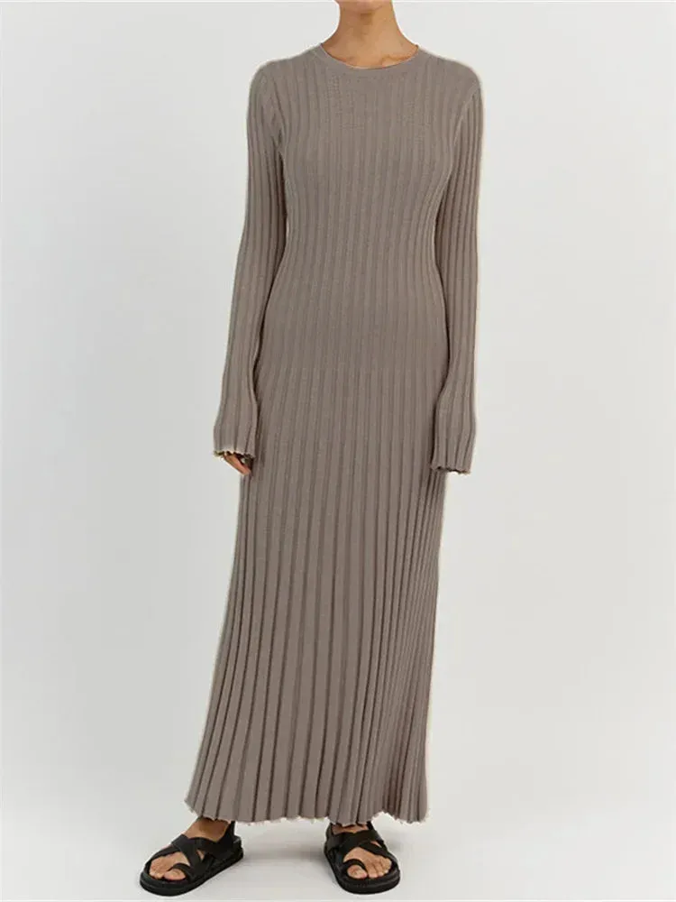 Roslyn | Cozy Knit Maxi Dress