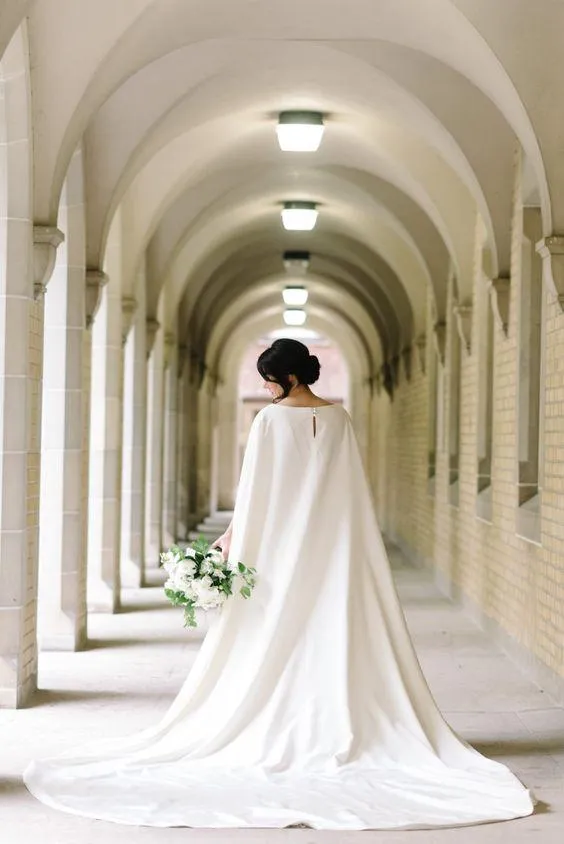 Roycebridal Ivory Wedding Wraps Bridal Cape For Bridal Wedding