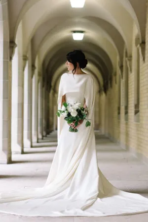 Roycebridal Ivory Wedding Wraps Bridal Cape For Bridal Wedding