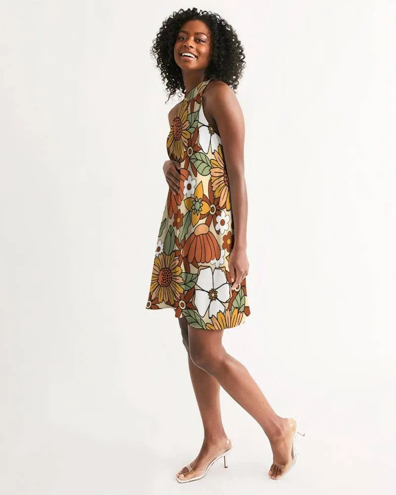 Rustic Blooms Halter Dress