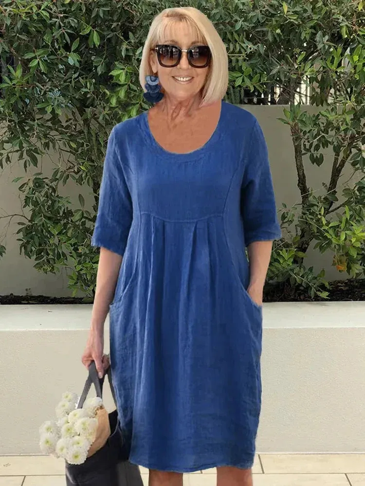 Ruthie | Easy Elegance Linen Dress
